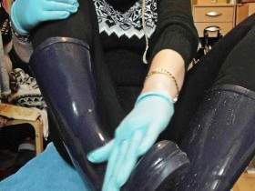 you love latex gloves and rubber boots