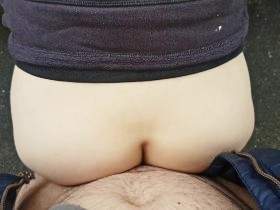 quick pussy filling at the observation tower - outdoor