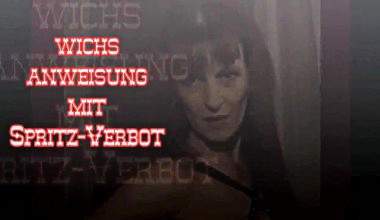 Wichs.Anweisung mit Spritz-Verbot