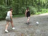 Naked playing soccer 1