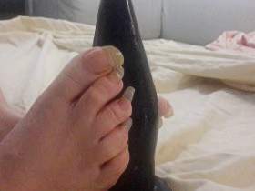 Black Cock Stroke Feet