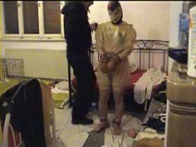 the slave is leather tie in psychiatry down