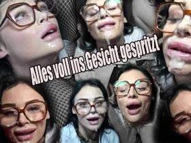 Newcomerin Teen  hat sich satt Geschluckt und ins Gesicht spritzen lassen.