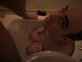 My husband peed in the mouth