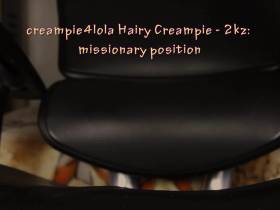 Hairy Creampie missionary position- 2