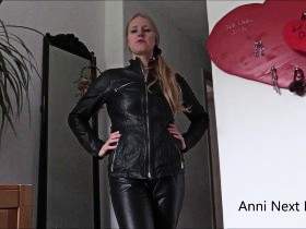 Cum on my command, loser! All in leather