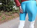 Blue leggings part 1