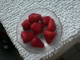 cum on strawberries