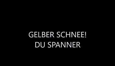GELBER SCHNEE! DU SPANNER 