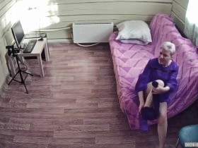 Blondinas Fick vor der Webcam