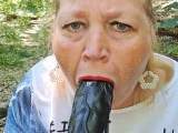 Krass - stuffed fat dildo in the mouth