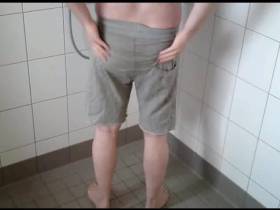 Pissing in Grey trousers (for lascard)