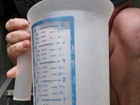 I piss and shit in a measuring cup