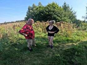 Outdoor blowjob. Old man seduces me. Egon Kowalski