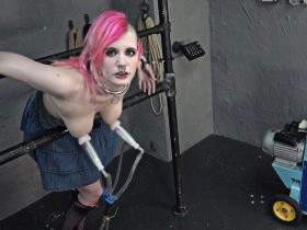 Punk Girl milked and fucked