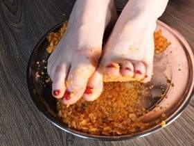 Crush foot bath after chips