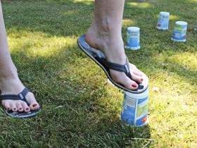 Yoghurt Cup Crushing with FlipFlops