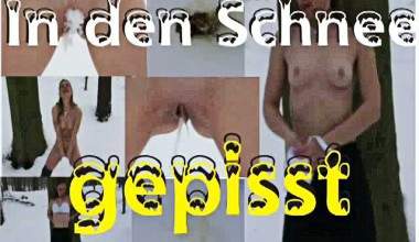 In den Schnee gepisst