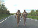 Naked on the street
