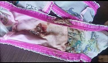 I did it all in pink panties and ...