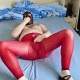 Horny in the afternoon in red leggings