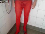 The RED tights (NS fun for a fan)