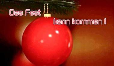 Alle Löcher blank geleckt, das Fest kann kommen !