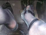 High Heels In The Car Pedal Pumping ** **