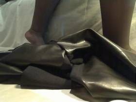 Leather Feet Nylons