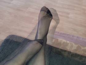 My hot nylon feet