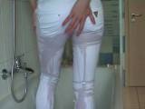 Jeans-Schiss, diesmal eine weiße...