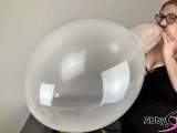 Kristallklare Ballons Blow to pop