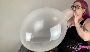 Kristallklare Ballons Blow to pop