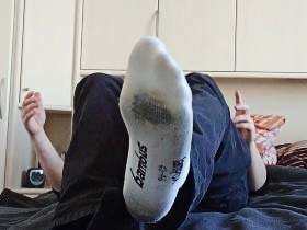 My foot fetish with sneaker socks