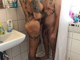 shower together and then he takes me from behind