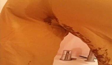 Gelbe Hosen Poop