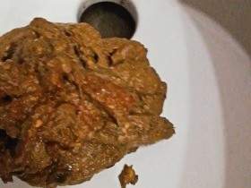 Estimated 500 grams of pure shit in the toilet