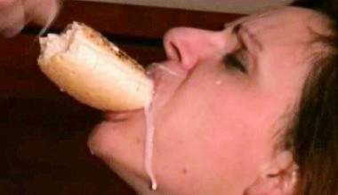 Baguette mit Sperma