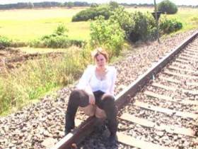 Bahnschienenpiss