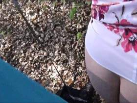 Part 2 18 y Teeny in the ****garten Berlin fucked and splashed u runs with sperm through the park
