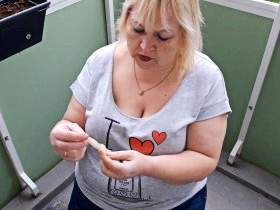 Condom games on the balcony