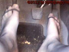 Nylon feet pedal pumping driving car ** **
