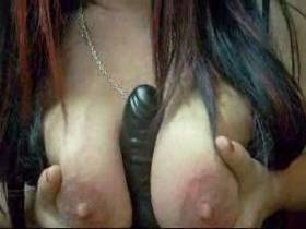 Breasts and dildo!