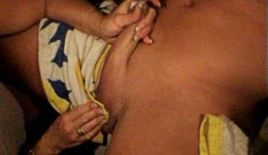 Rasur und Lümmelmassage