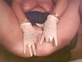 Latex glove examination