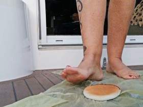 Flatten the hamburger, shit on it and then wipe the ass with a hamburger