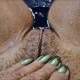 Unshaven in the water