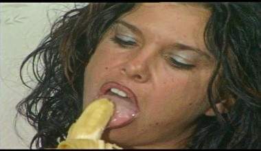 Hausfrau versaut Banane