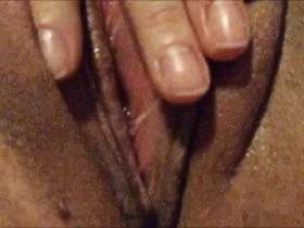 Juicy and wet pussy after orgasm