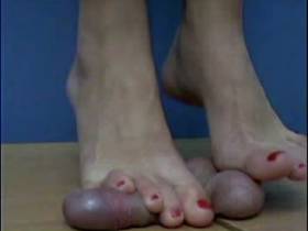 Trampling barefoot